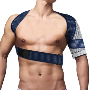 Shoulder Brace for Torn Rotator Cuff, Breathable Knit Shoulder Brace for Men and Women - Shoulder Compression Sleeve for AC Joint Pain Relief and Dislocated, Shoulder Arm Immobilizer Wrap, Designed for Left & Right Shoulder