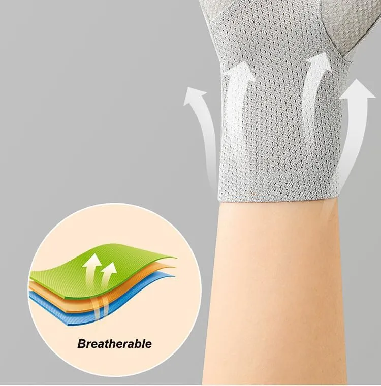 Summer Sunblock-Fingerless-Gloves for Women UV-Protection Non-Slip Driving Gloves for Cyling Riding Outdoor