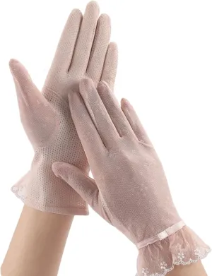 Sun Gloves for Women UV Protection Driving Gloves Non-Slip Summer Outdoor Sunblock Golves