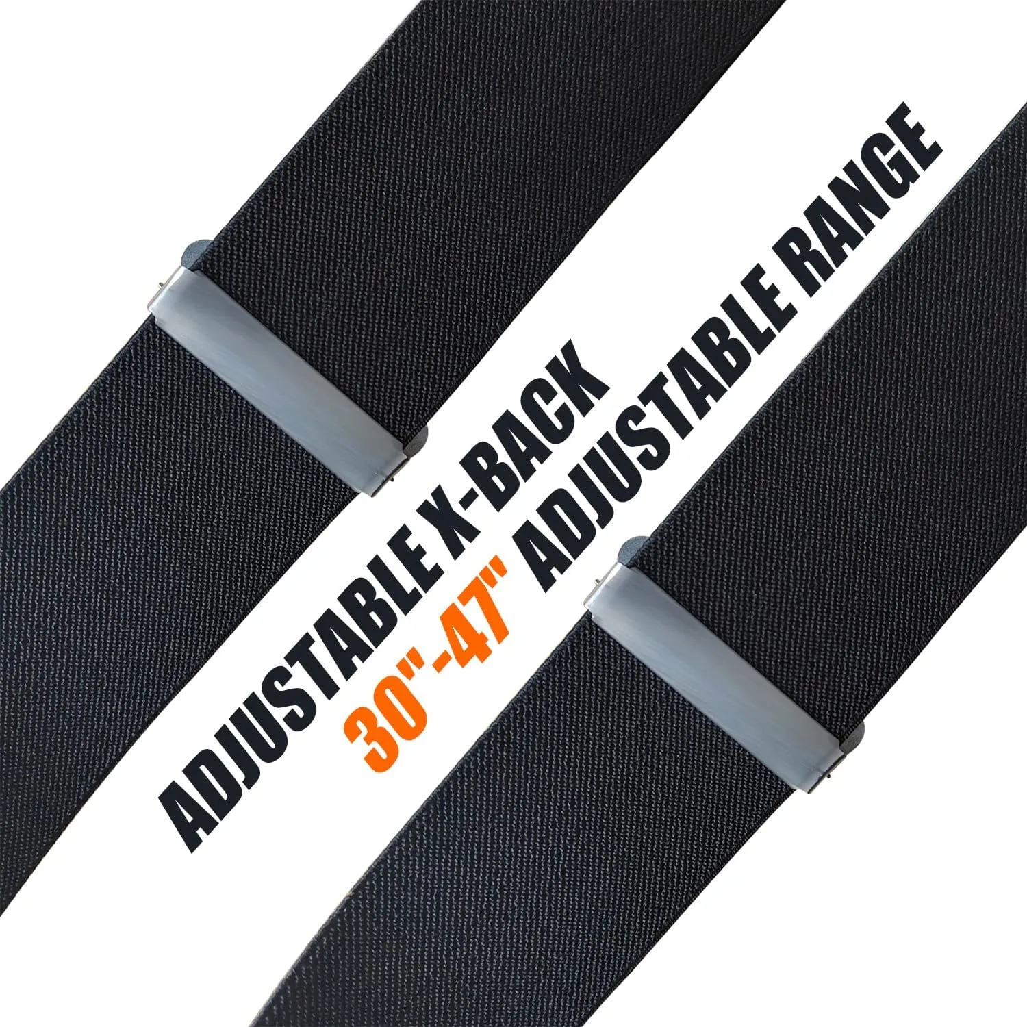 Suspenders for Men Heavy Duty,2 inch Elastic Adjustable Mens Suspenders with Clips for Seniors Friends Husband