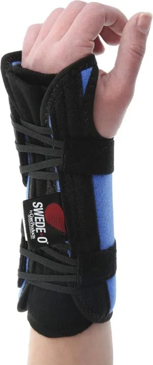 Swede-O PowerWrap Wrist Brace, Blue - Left