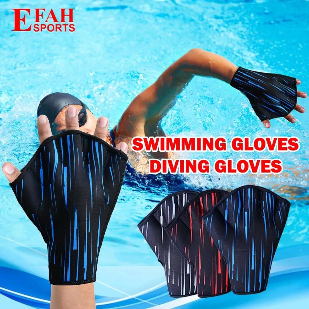 Swimming Gloves Aquatic Swim Training Glove Neoprene Webbed Fitness and Water Aerobics Resistance Gloves for Men Women Children