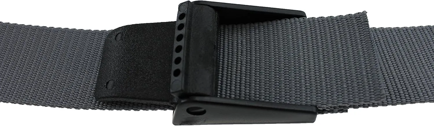 Thomas Bates Titan Big and Tall Web Belt 64 Inch Mens Metal Free Heavy Duty
