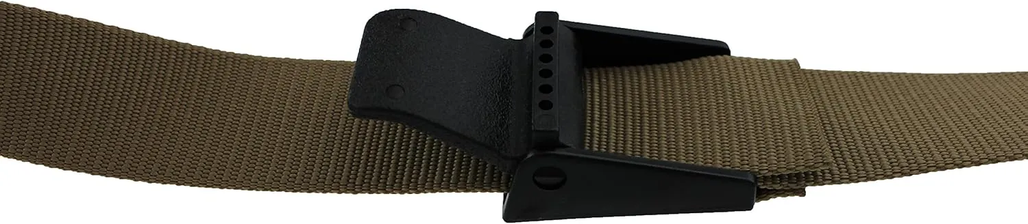 Thomas Bates Titan Big and Tall Web Belt 64 Inch Mens Metal Free Heavy Duty