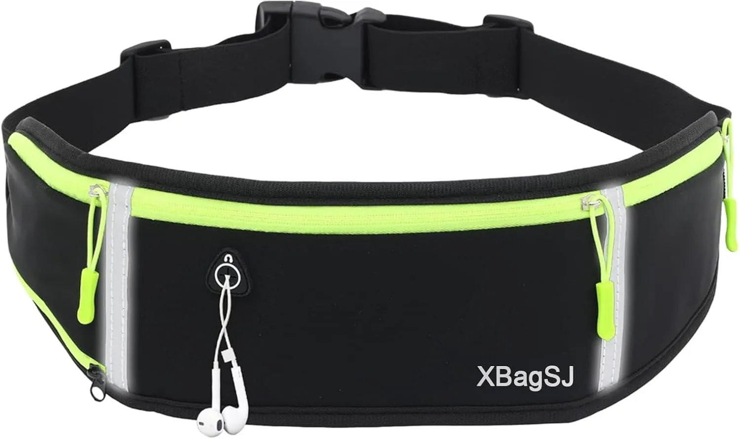 Travel Bum Bags, RFID Blocking Undergarment Waist Pouch, Black