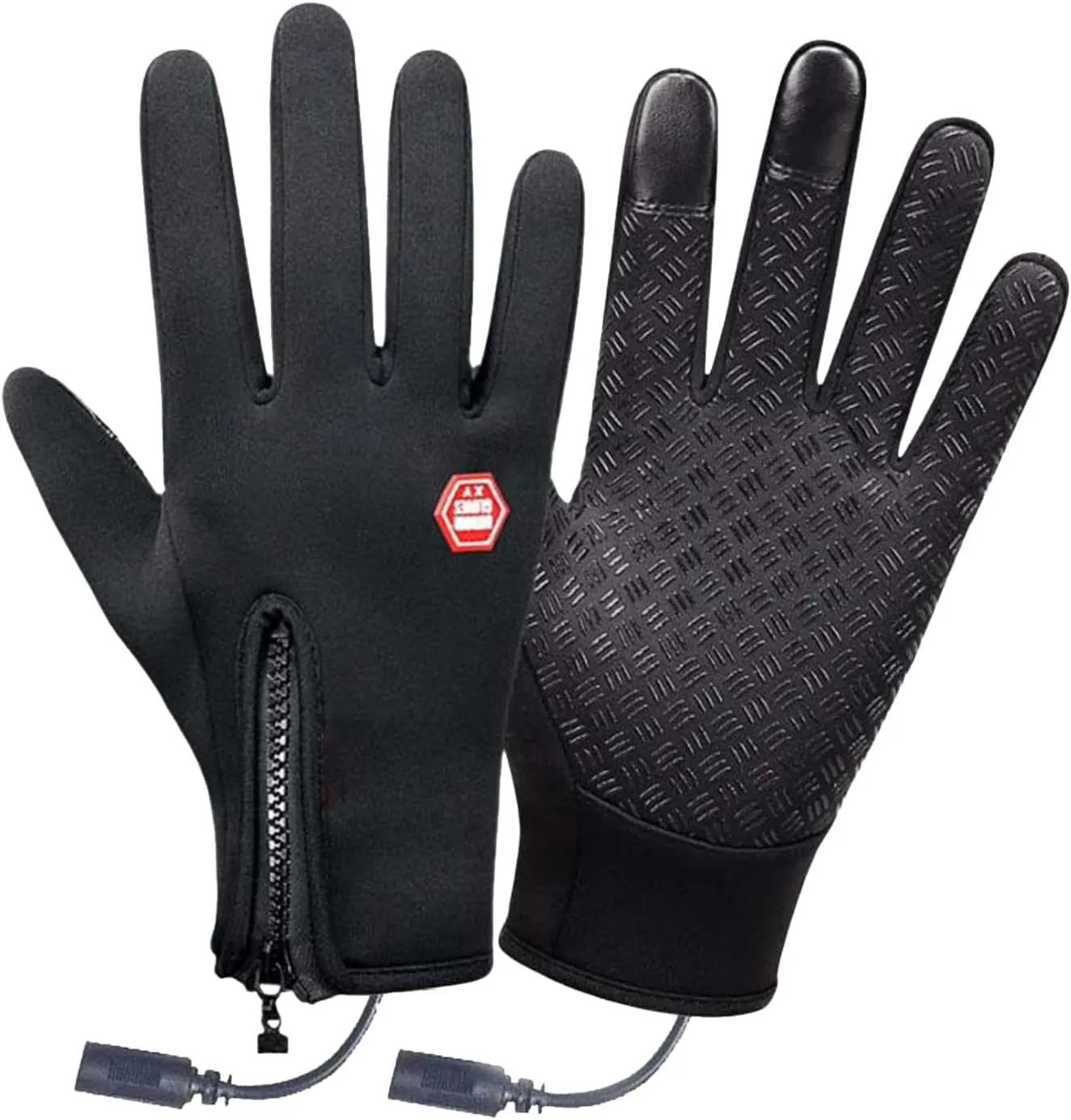 USB Heating Gloves - Hand Warmers | Rechargeable Touchscreen Heated Mittens | Waterproof Coating Warm Heating Gloves for Riding Running Skiing Driving