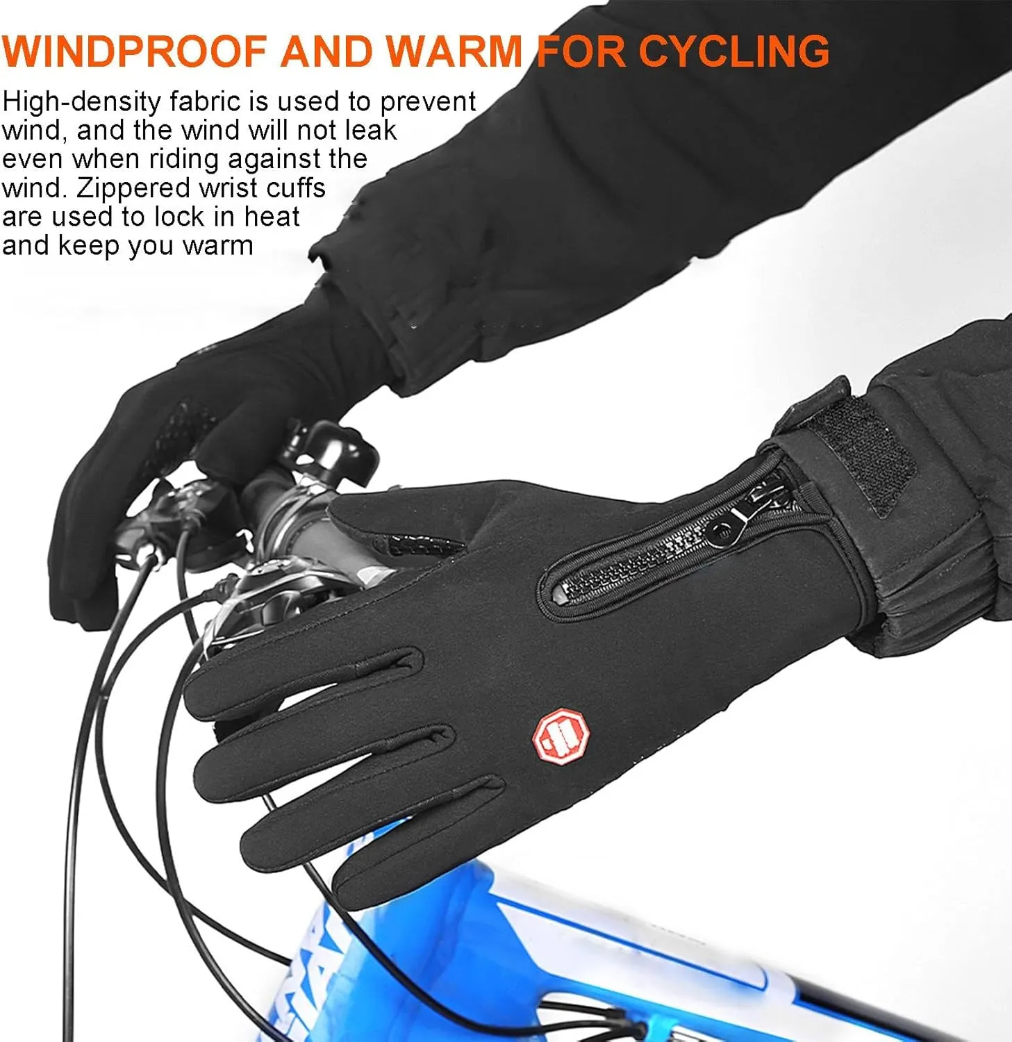 USB Heating Gloves - Hand Warmers | Rechargeable Touchscreen Heated Mittens | Waterproof Coating Warm Heating Gloves for Riding Running Skiing Driving