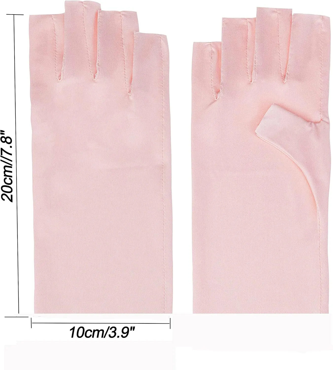 Utaly Women Sunblock Fingerless Gloves Non-Slip UV Protection Driving Riding Summer Outdoor Gloves for Women Girls