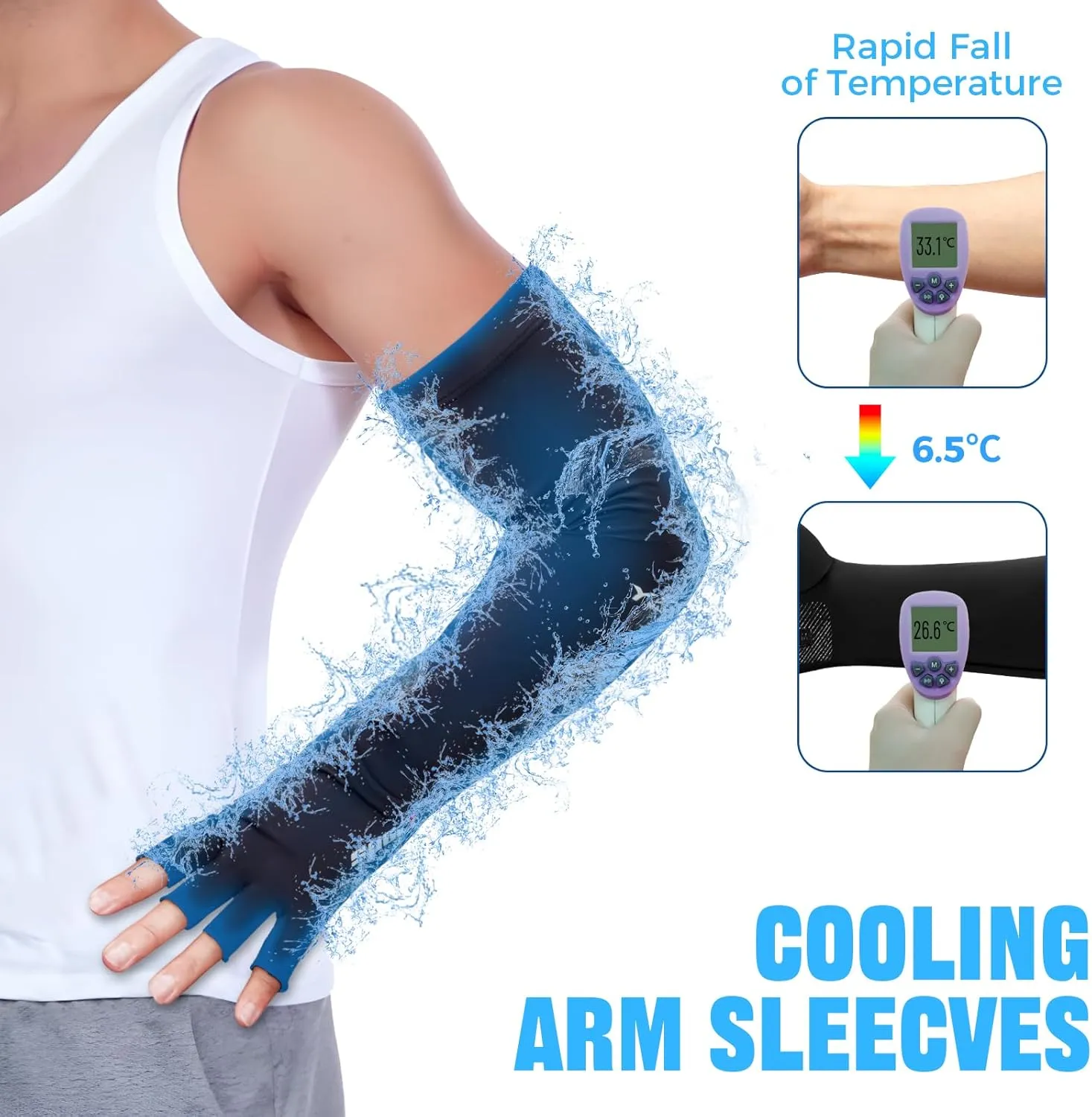 UV Protection Gloves - Non Slip Sunblock Gloves for Summer Outdoor Fishing & Driving