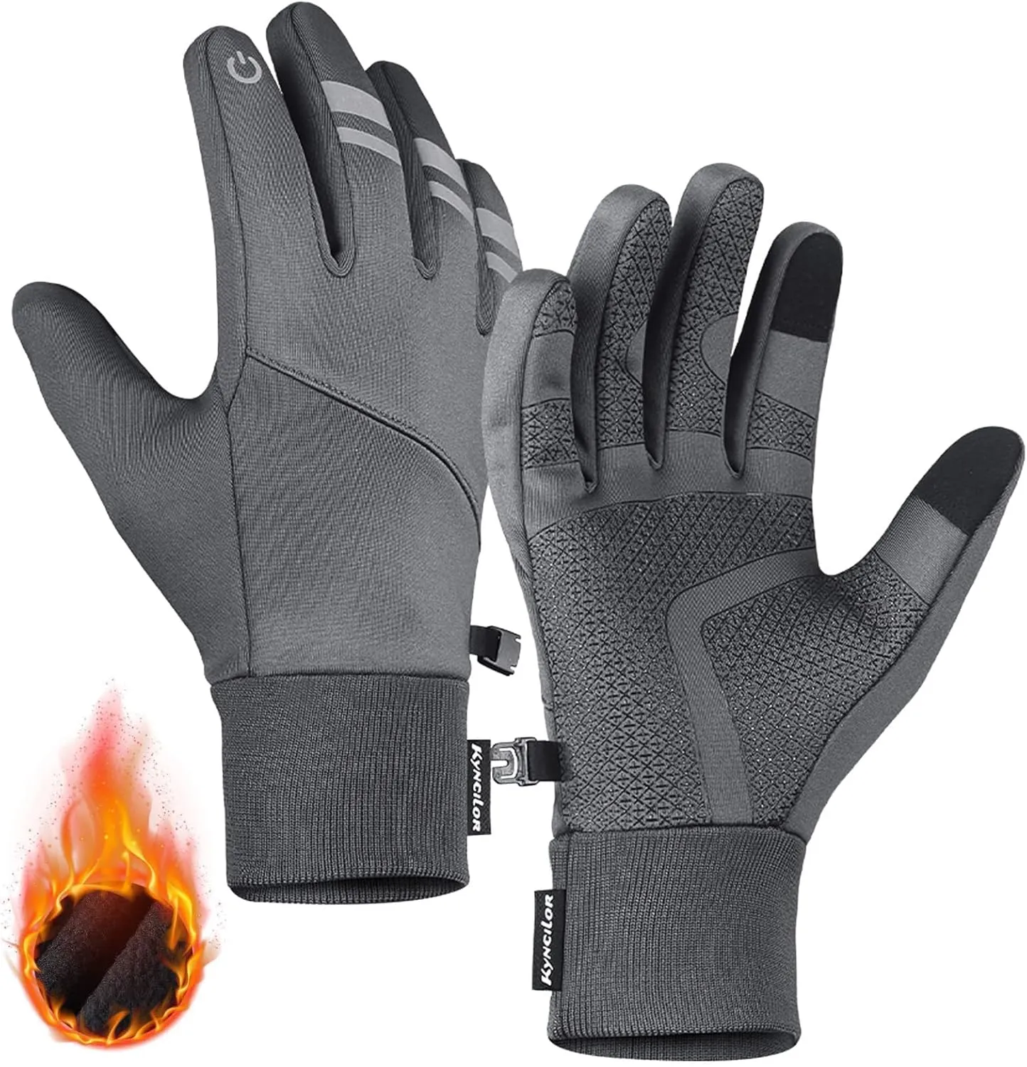 Winter Gloves Thermal Gloves Men Women - Waterproof & Windproof Touch Screen Warm for Cold Weather Cycling, Biking, Driving, Hiking, Running