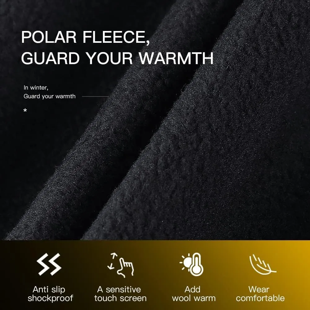 Winter Gloves Thermal Gloves Men Women - Waterproof & Windproof Touch Screen Warm for Cold Weather Cycling, Biking, Driving, Hiking, Running