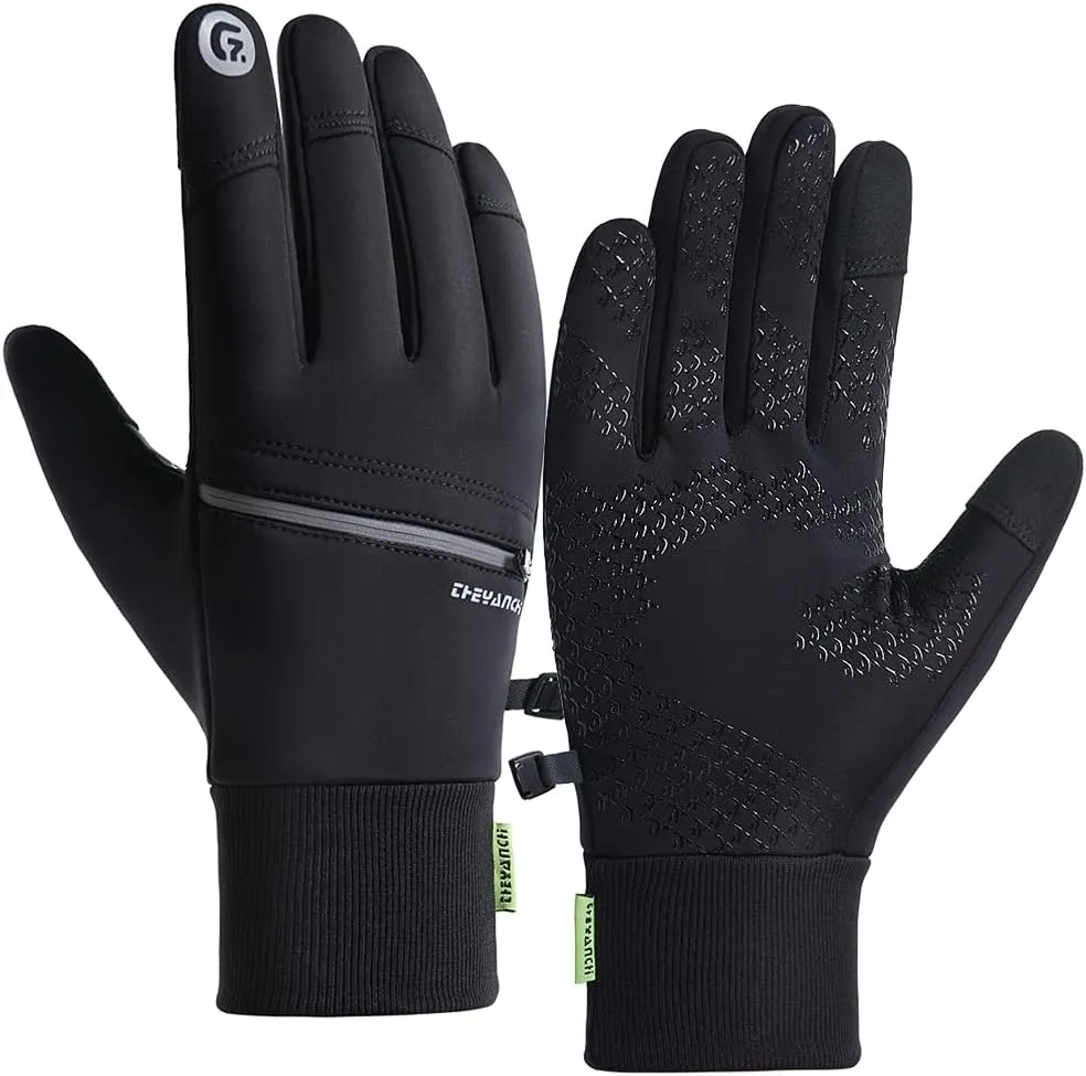 Winter Gloves - Waterproof Thermal Sport Gloves for Running, Cycling, Driving & Hiking - Touchscreen Compatible