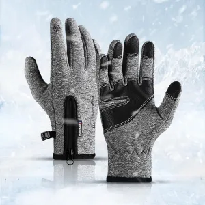 Winter Warm Gloves Men Women Touch Screen Waterproof Windproof Non-Slip Grips Glove, for Cycling Driving Running Hiking