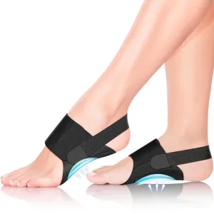 Women Arch Support Plantar Fasciitis: Men Feet Heel Fascitis Pain Relief Bandage - Upgraded Elastic Stretch Adjustable Ankle Brace With Gel Pad for Flat Feet High And Fallen