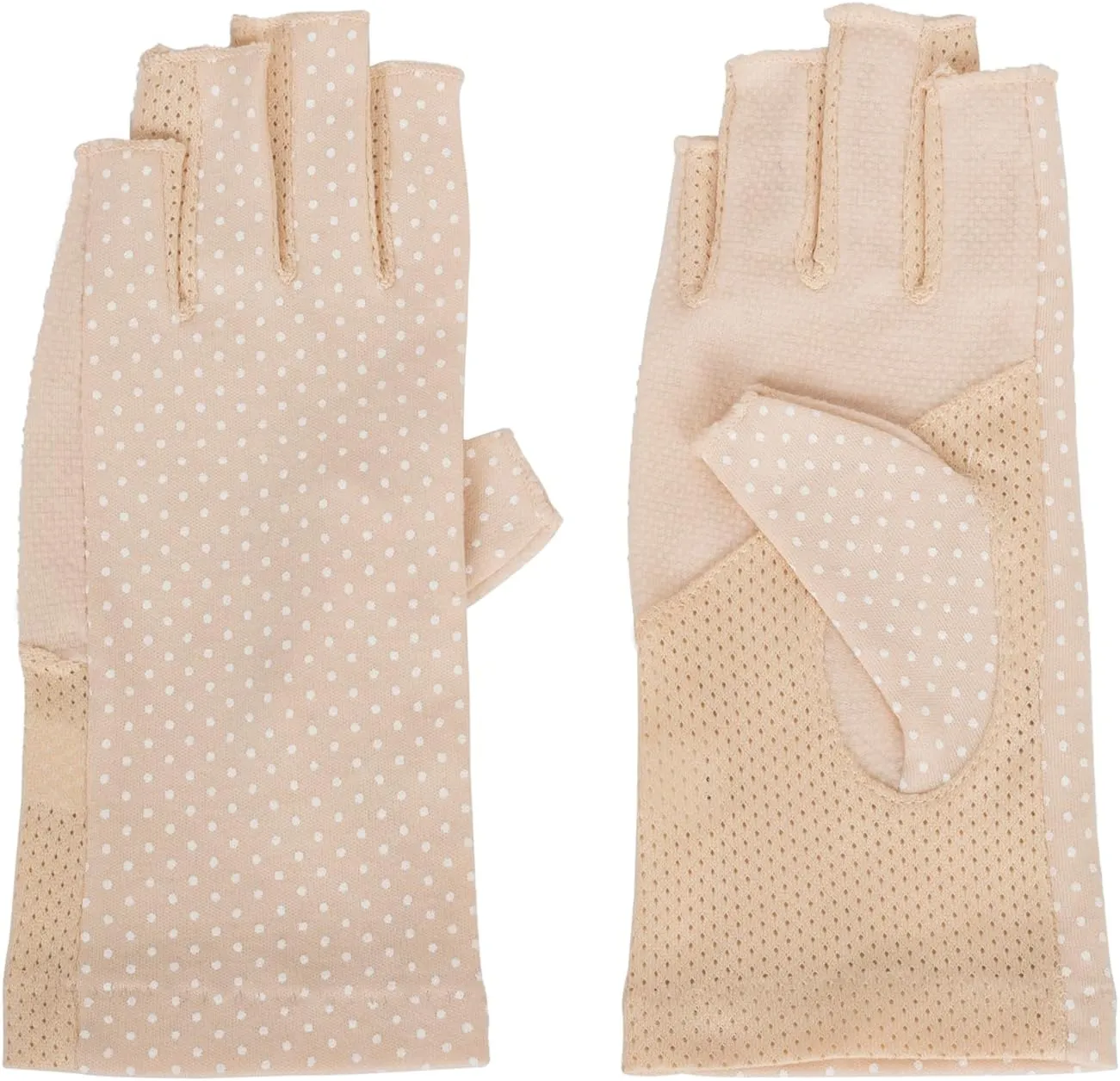 Women UV-Sun-Protection-Gloves Sunblock-Fingerless Non Slip Driving Gloves for Summer Outdoor