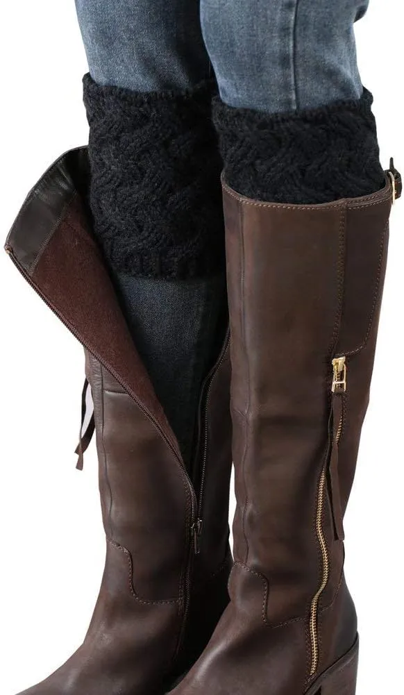 Women Winter Warm Crochet Knitted Boot Cuff Sock Short Leg Warmers