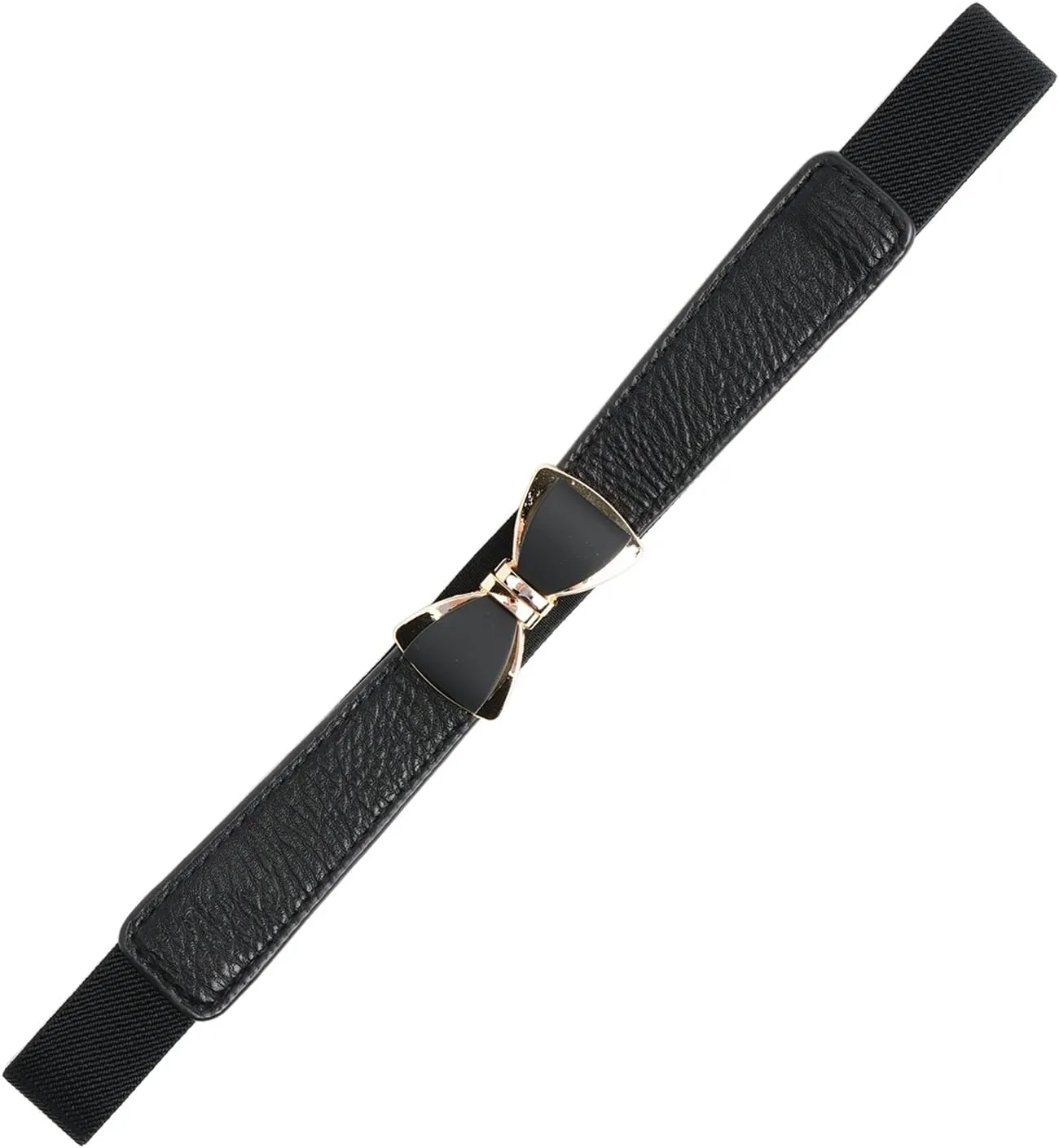Womens 1" Width Bow Skinny Elastic Waist Belt Stretchy Belt Thin Belt