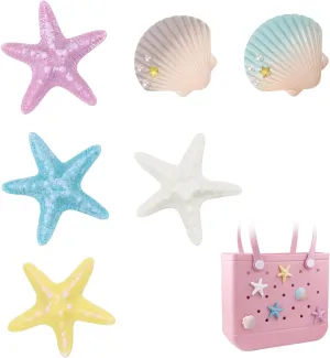 WORBSS Charms for Bogg Bag - Simple Modern Beach Bag Charms - Simply Southern Beach Tote Accessories, Decorative Insert for Rubber Beach Bag with Holes, Gift for Women & Girls & Ocean Party
