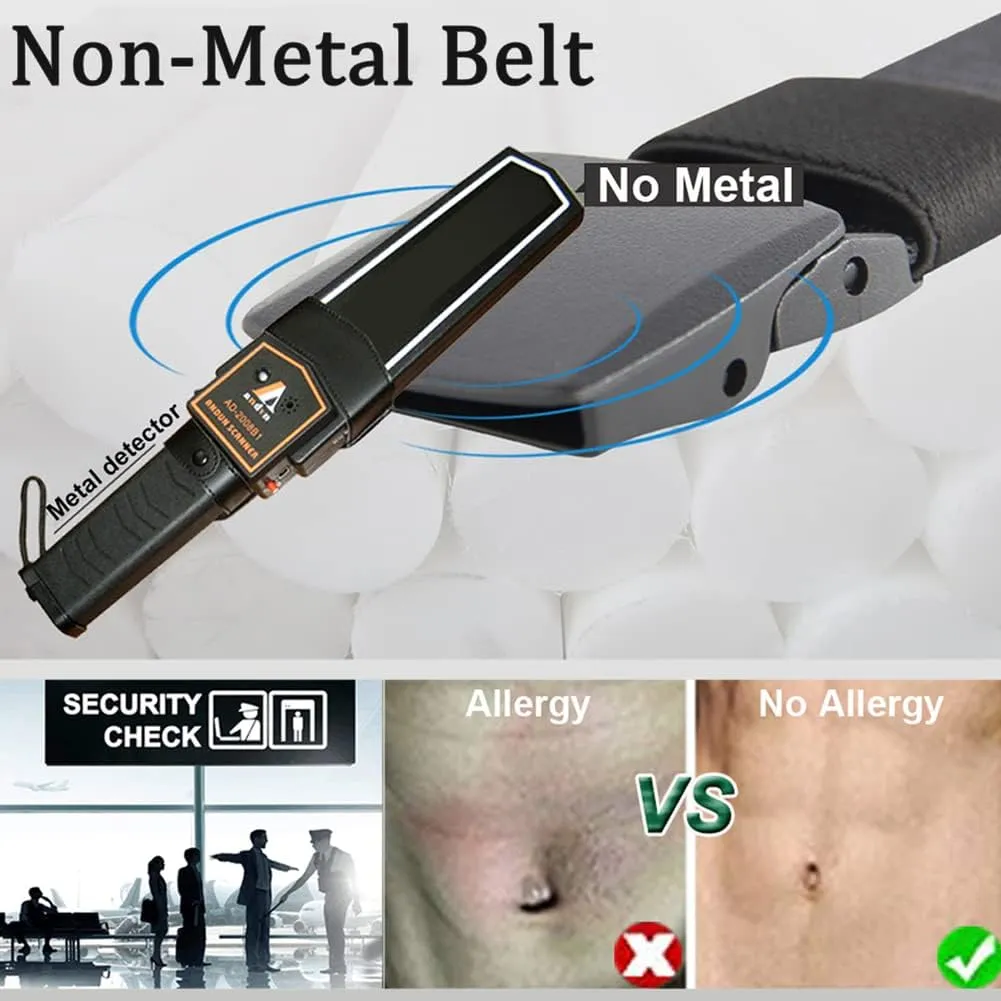 WYuZe Men's Military Tactical Web Belt, Casual Nylon Webbing with No Metal Buckle