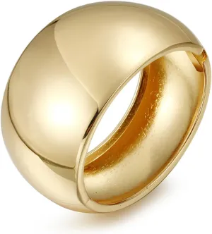 YBMYCM Chunky Gold Bangle Bracelets for Women Trendy Wide Chunky Cuff Bracelets Wrap Bracelet