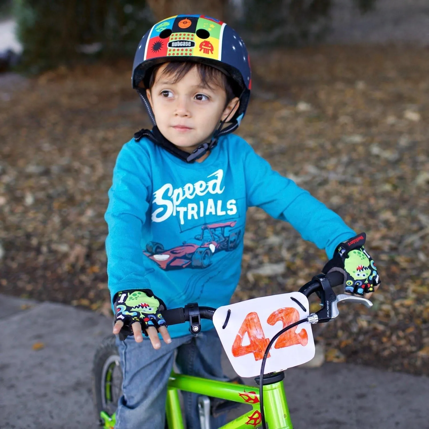 ZippyRooz Toddler & Little Kids Bike Gloves for Balance and Pedal Bicycles for Ages 1-8 Years Old. 8 Designs for Boys & Girls